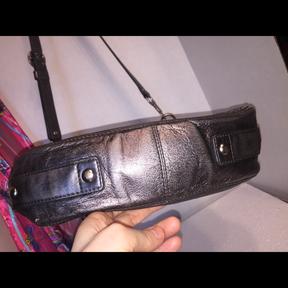 Coach’s Steel Gray Zippered Hobo - Picture 7 of 13